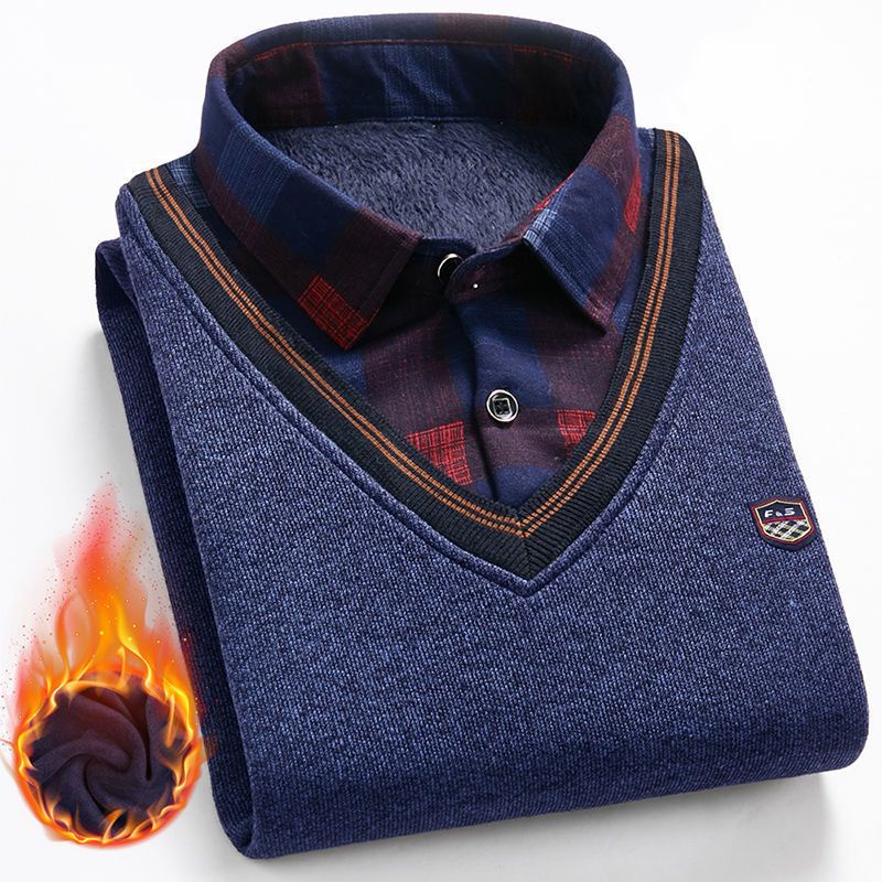 Áo Khoác Sweater Có Cổ Cho Nam Vào Mùa Thu Đông