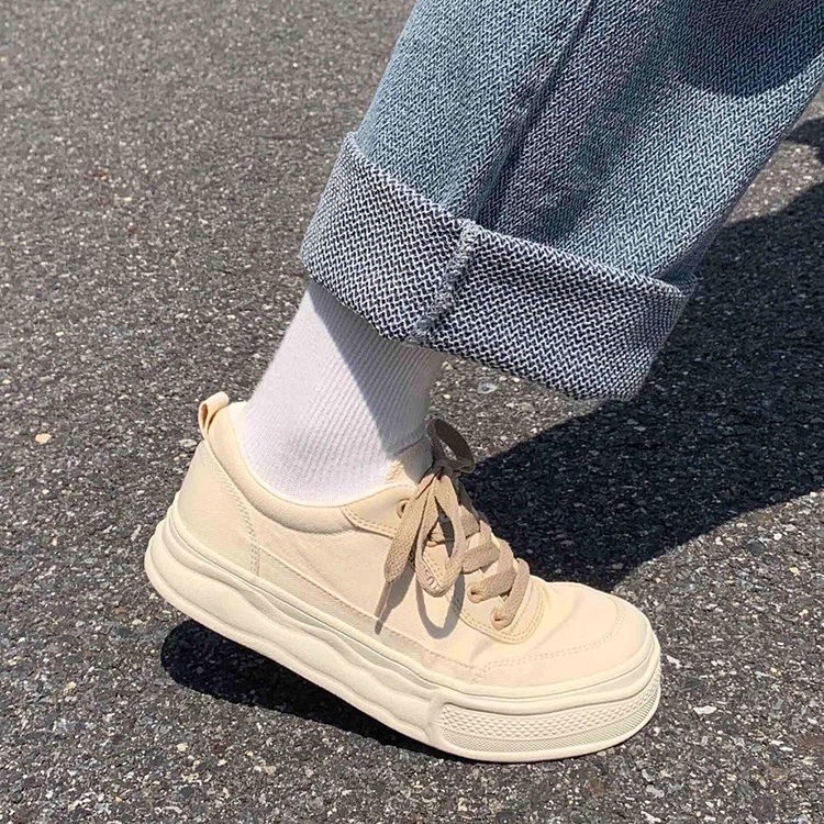 Bán Chạy#Giày Thể Thao Vải Canvas Mỏng Thoáng Khí Thời Trang Mùa Thu Hàng Mới Dành Cho Bạn Nữ