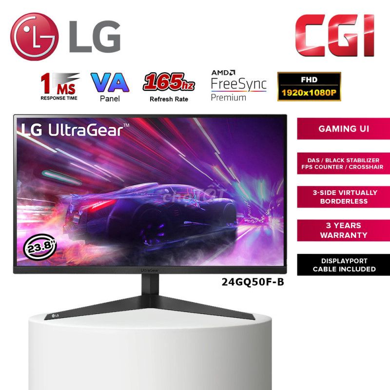 Màn hình LG24GN65R - IPS 144HZ - Gigabyte G24F 2 180HZ - 24″ IPS FHD - Chân cơ học chuyên Gaming Chính hãng bảo hành 36t | BigBuy360 - bigbuy360.vn