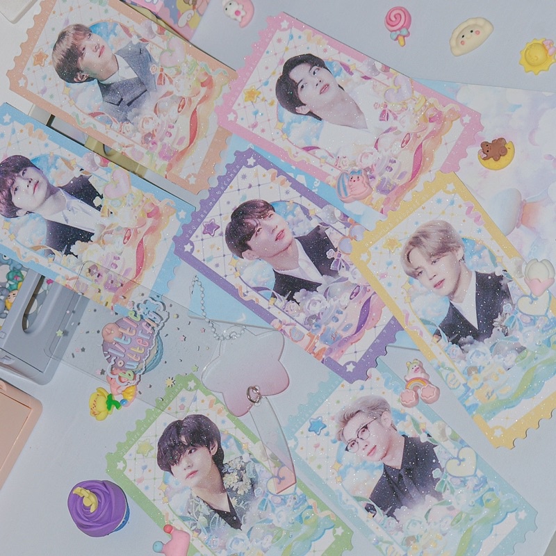 BTS TICKET cán kim tuyến bling bling