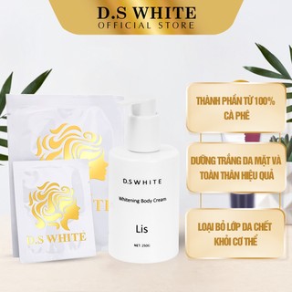 [COMBO] Kem Dưỡng Trắng Da Body + Tắm Trắng Cà Phê D.S White Dưỡng Trắng, Loại Bỏ Da Chết, Kích Trắng Toàn Thân