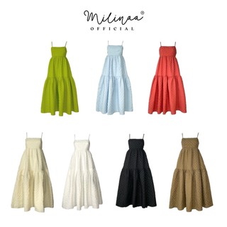 Đầm maxi MILINAA, đầm hai dây, đầm babydoll dễ thương,thời trang đi biển đi du lịch C2424