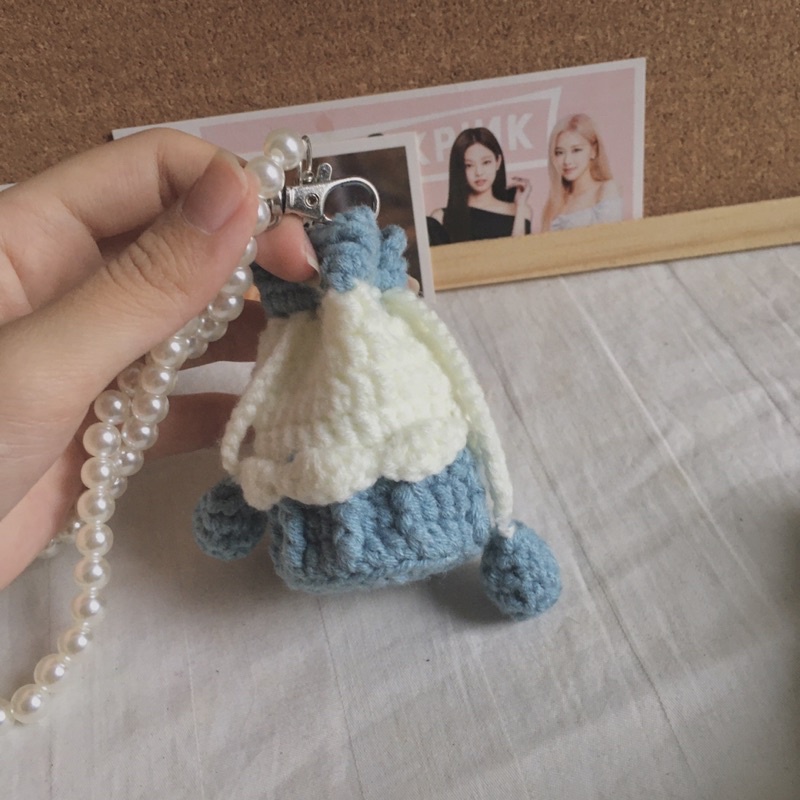 Túi đựng tai nghe, ốp airpod, túi đeo chéo dễ thương handmade