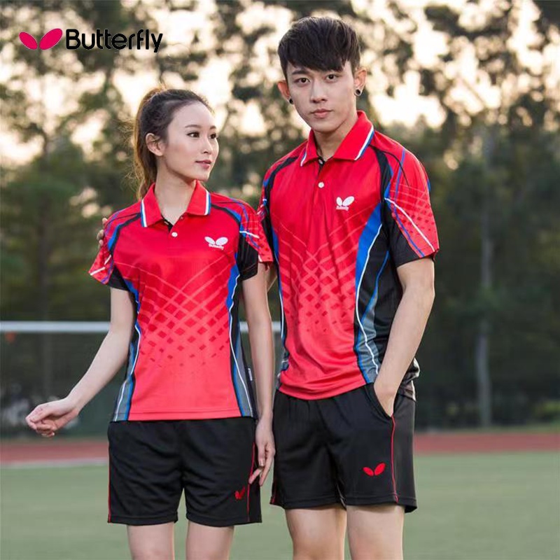 Áo Thun Bóng Bàn Ngắn Tay Thấm Hút Mồ Hôi Nhanh Khô Mẫu Mới 44510