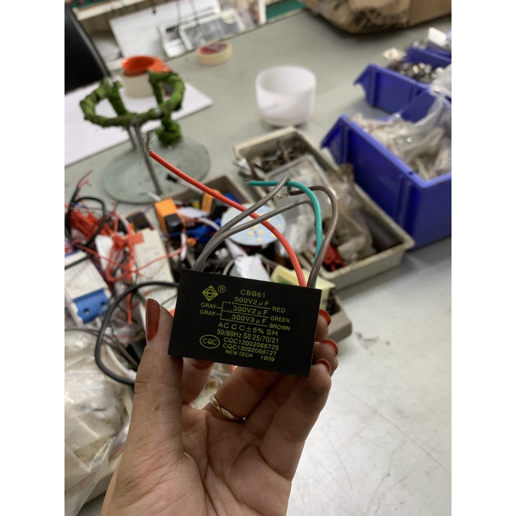 Tụ Điện Cbb61 500/450V AC dành Cho Quạt Trần Nhà