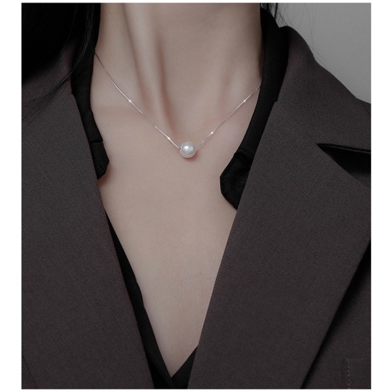 MANYUE Vòng cổ ngọc trai nhân tạo 8mm phong cách hàn quốc thời trang dành cho nữ