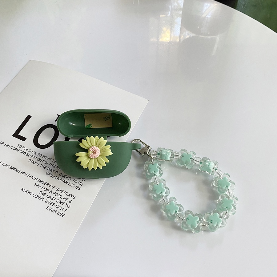 Ốp Điện Thoại Silicon Họa Tiết Hoa Tulip Dễ Thương Kèm Móc Khóa Và Dây Đeo Dành Cho Baseus Bowie M2 / E3 / E8 / Encok W11