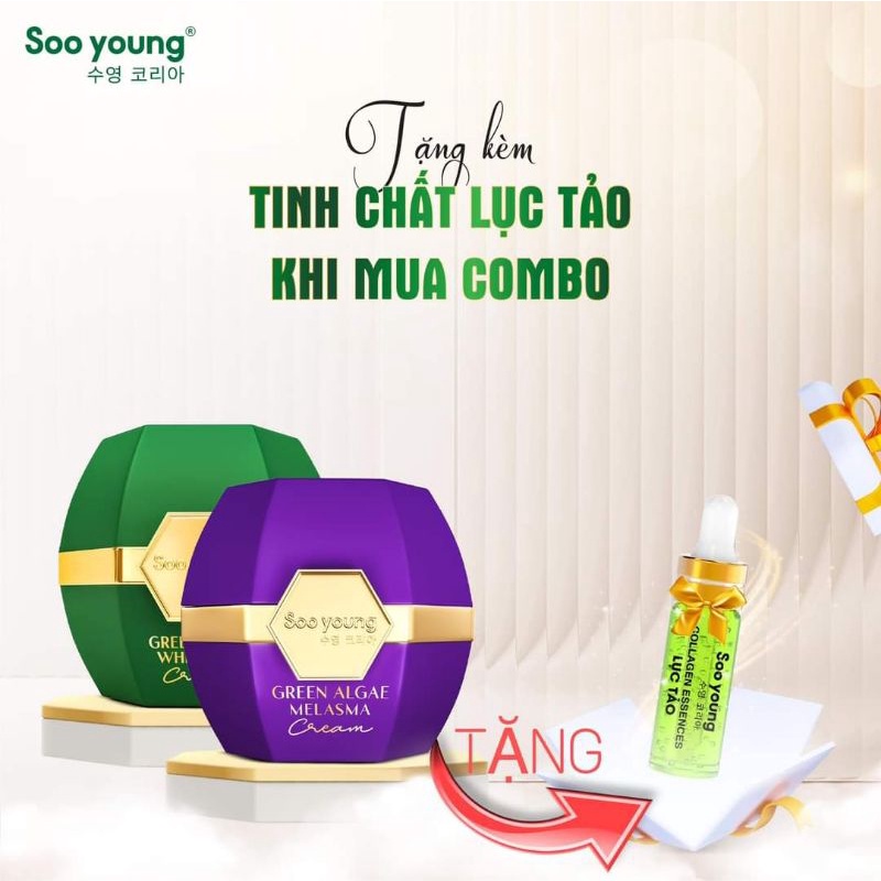 Cao Thông Nám Kem Face Nám Lục Tảo Soo Young