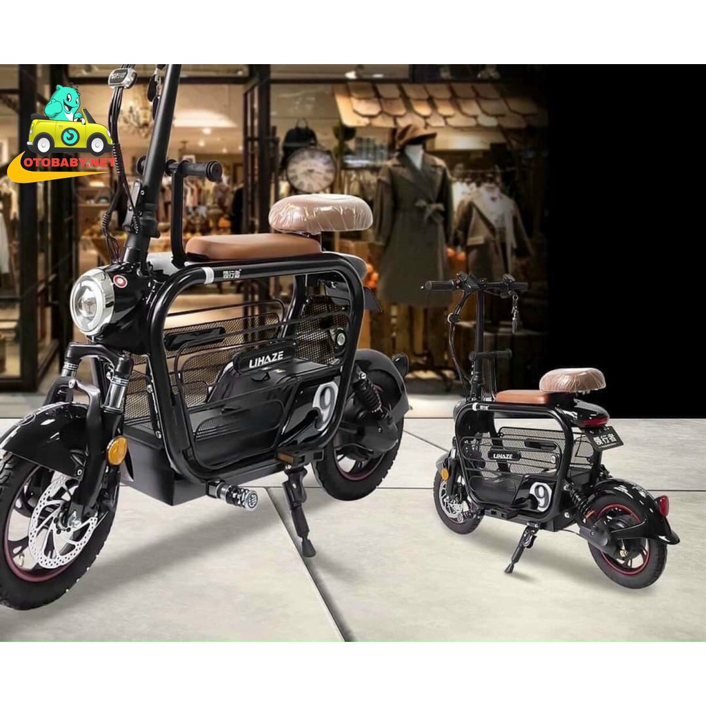 Xe đạp điện mini 2 yên 3 yên hotgirl gấp gọn cao cấp thương hiệu LIHAZE
