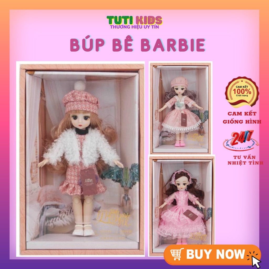 Búp bê barbie beautiful girl đồ chơi bé gái quà tặng thiếu nhi, noen, sinh nhật, tặng con gái yêu, sản phẩm của tutikids