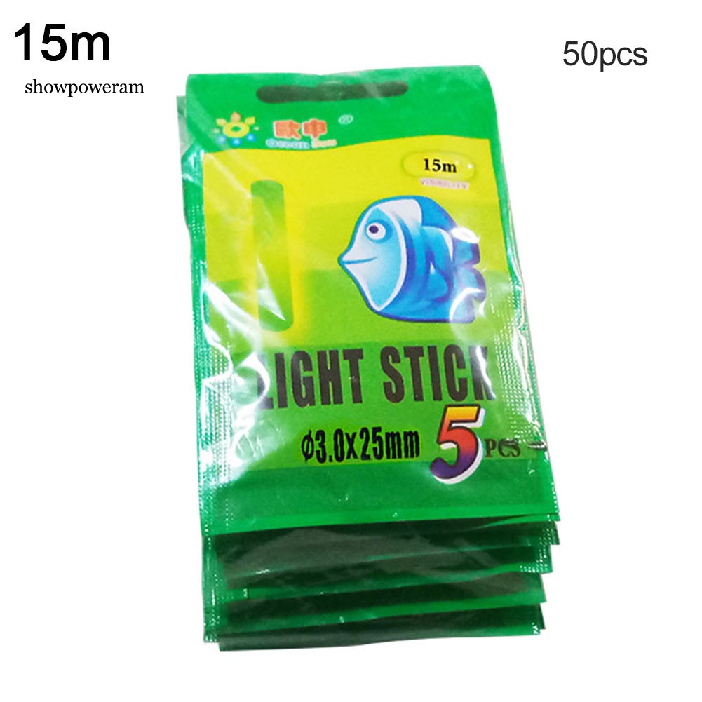 Set 50 Phao Câu Cá Phát Sáng Trong Đêm Tiện Dụng