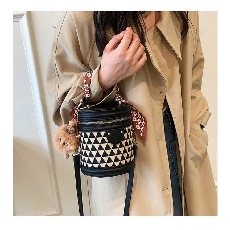 túi trụ tròn Vintage kèm phụ kiện nhập khẩu chất lượng loại 1