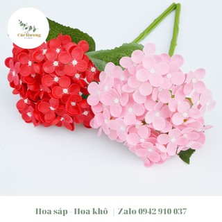 Hoa cẩm tú cầu bằng sáp (1 chùm 6 nhánh nhỏ)