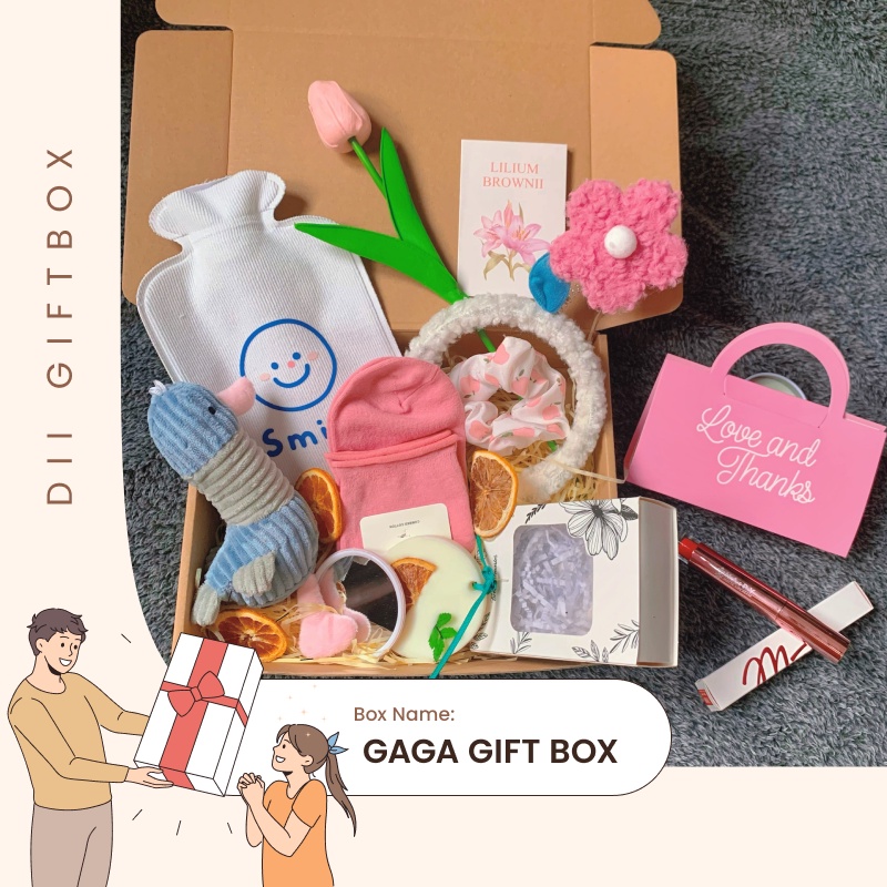 Quà Tặng Sinh Nhật Theo Set Sẵn Hộp Quà Dành Tặng Bạn Nữ Box Quà Custom Các Món Cần Thiết Cho Bạn Gái