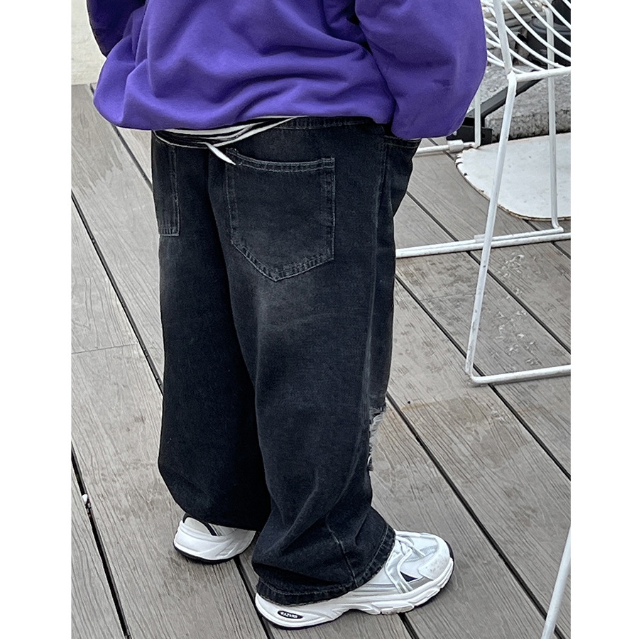 Quần Jean Dáng Suông Form Rộng Cho Bé  Trai Phong Cách QĐR2201