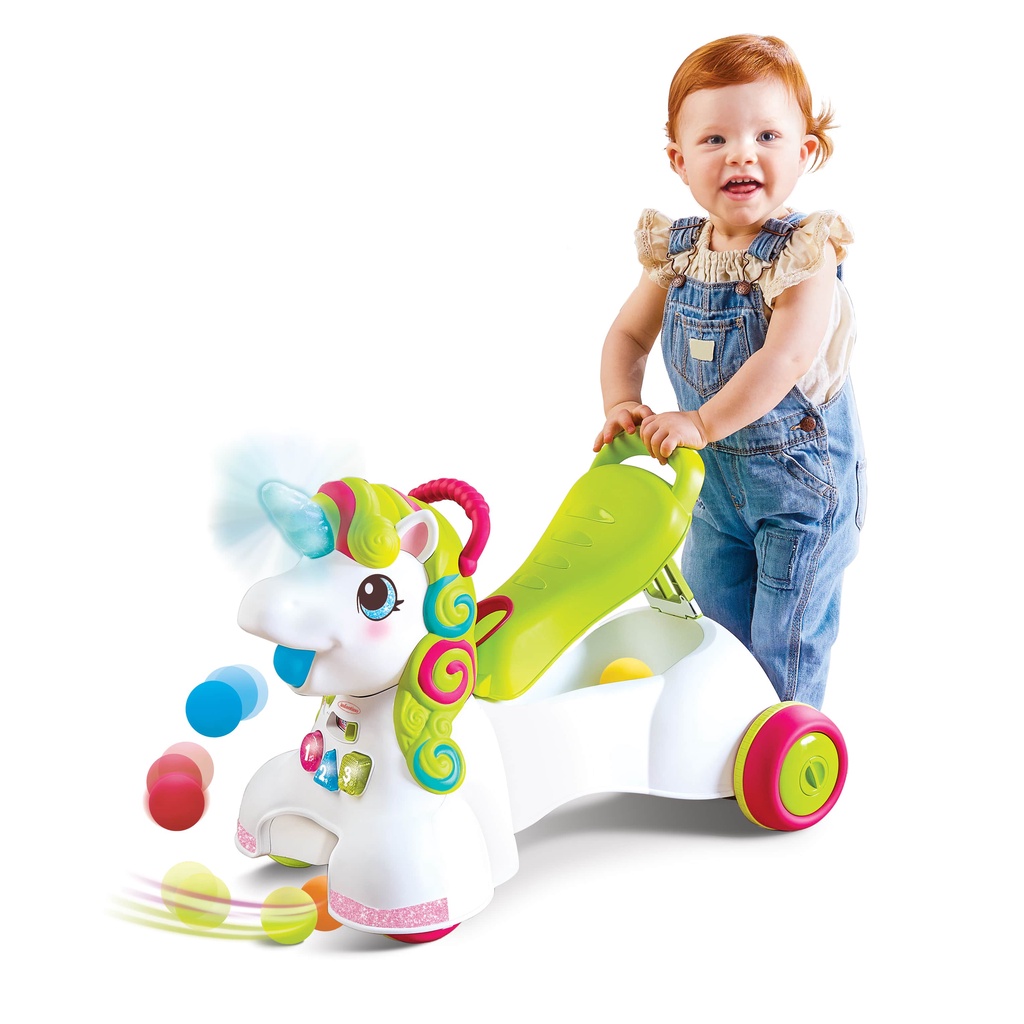 Xe tập đi kiêm chòi chân 3 trong 1 Infantino 3-In-1 Sit, Walk & Ride Elephant - Unicorn
