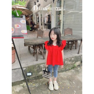 Áo kiểu đỏ xinh Q.B Studio
