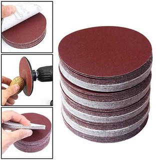 Combo 10 tờ giấy nhám tròn đế lông máy mài