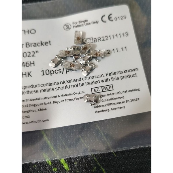 Mắc cài răng 6 mở nắp sẵn, torque 0°, mắc cài meaw geaw