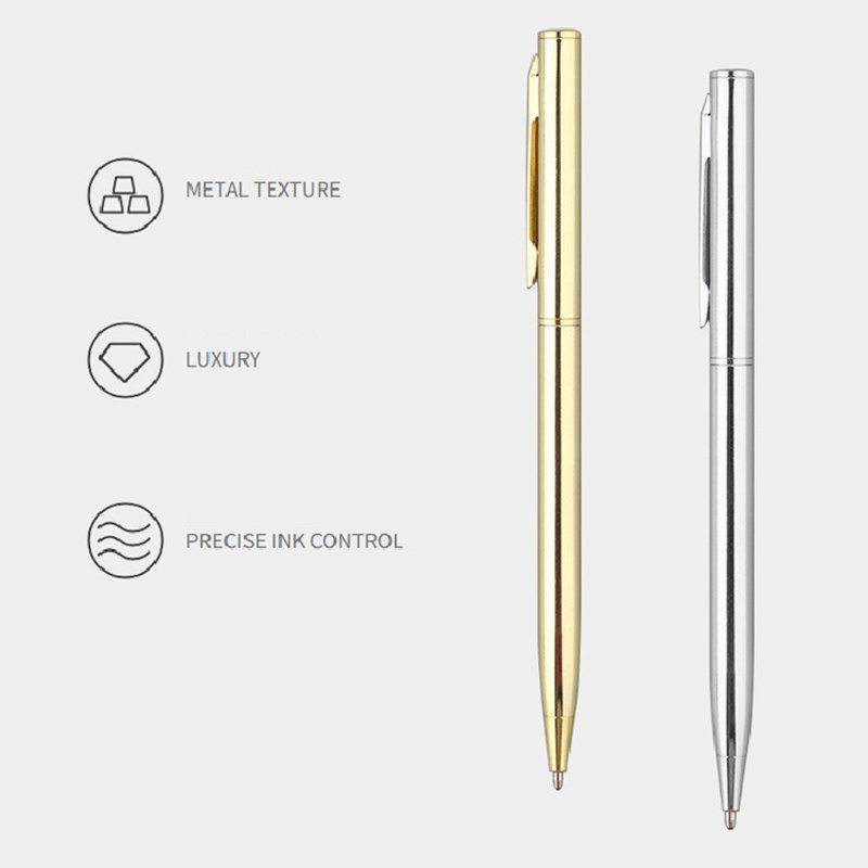 Bút ký tên bằng kim loại 1.0 màu đen mượt mà chất lượng