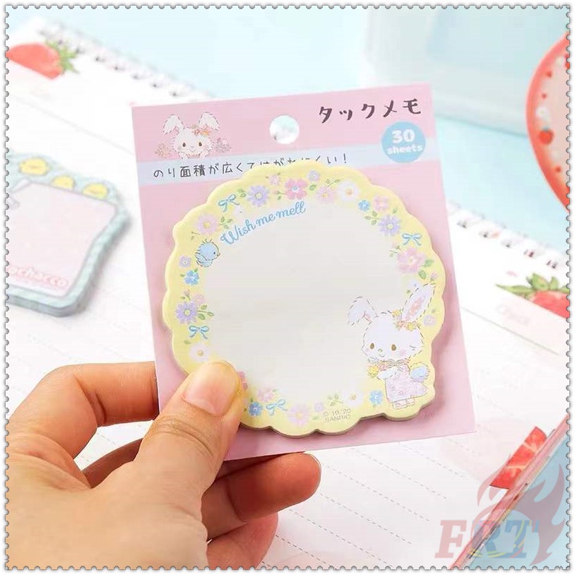 30 Tờ / Bộ ✿ Ghi Chú Dính Sanrio Q-4 ✿ Giấy Dán Ghi Chú Họa Tiết Hello Kitty / Little Twin Stars / Pochacco / My Melody / Keroppi N Times
