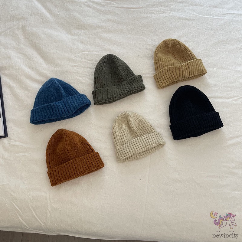 Mũ beanie Màu Sắc Ấm Áp Phong Cách Hàn Quốc Cho Bé
