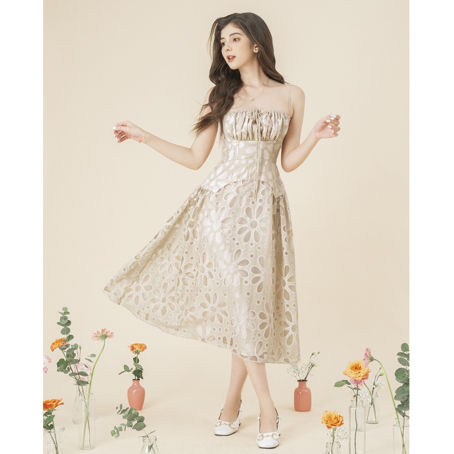 Đầm hoa Angelie midi dress
