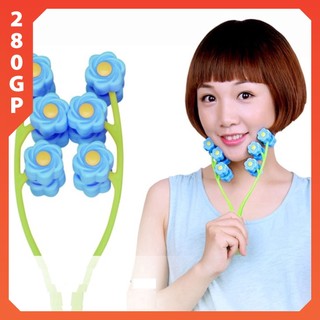 Cây Con Lăn Massage Tạo Khuôn Mặt Cằm Vline Hoàn Hảo Flower Face Up Roller
