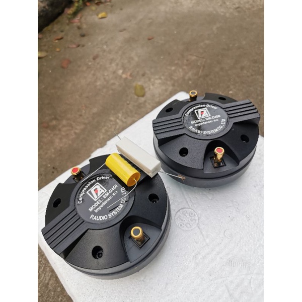 Giá 1 cái 248k Treble 450 dAUDIO kèm tụ lọc trở sứ thay thế được cho tất cả các loại loa treble sài răng ren vặn