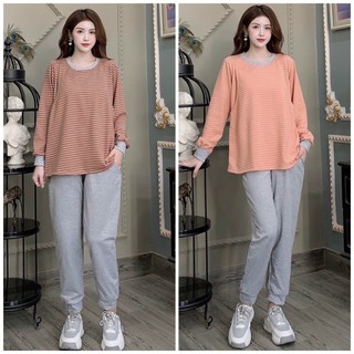 Bộ bầu☘️FREESHIP☘️bộ kết hợp sau sinh 2 chức năng cho bé ti dáng thể thao chất đũi nỉ da cá đẹp 5 màu size 40-70kg