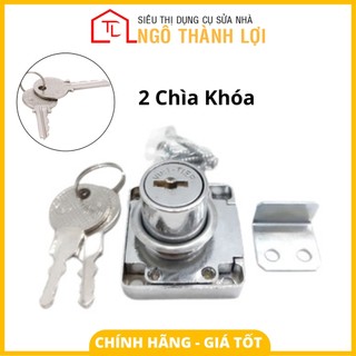 Ổ khoá tủ Việt Tiệp 03408 đồng inox trắng, chính hãng đồng thau