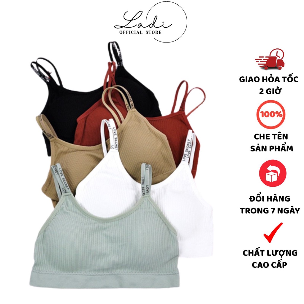 Áo Bra Nữ LADI Thiết Kế 2 Dây Không Gọng Nâng Ngực Co Giãn MÃ Bra 1906