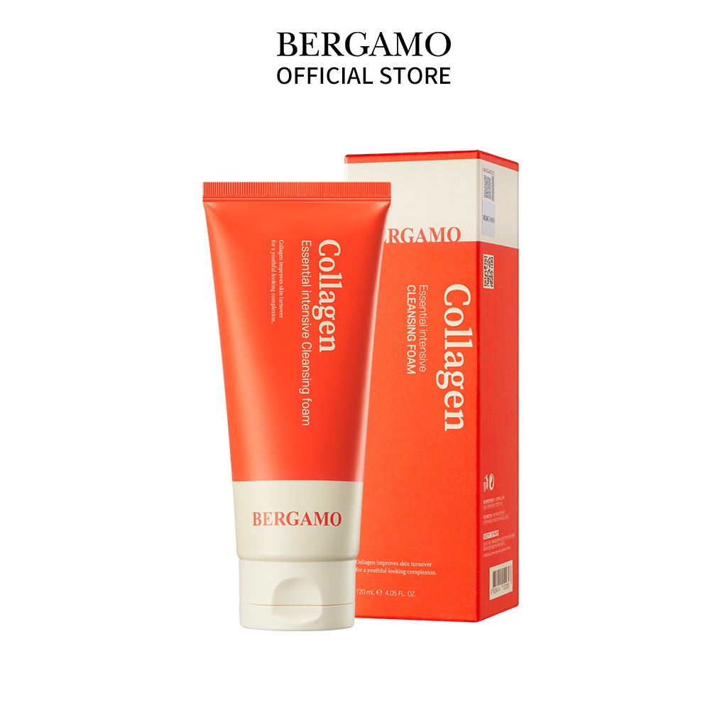 Sửa rửa mặt  tinh chất collagen tăng đàn hồi da Bergamo Essential Intensive 120ml