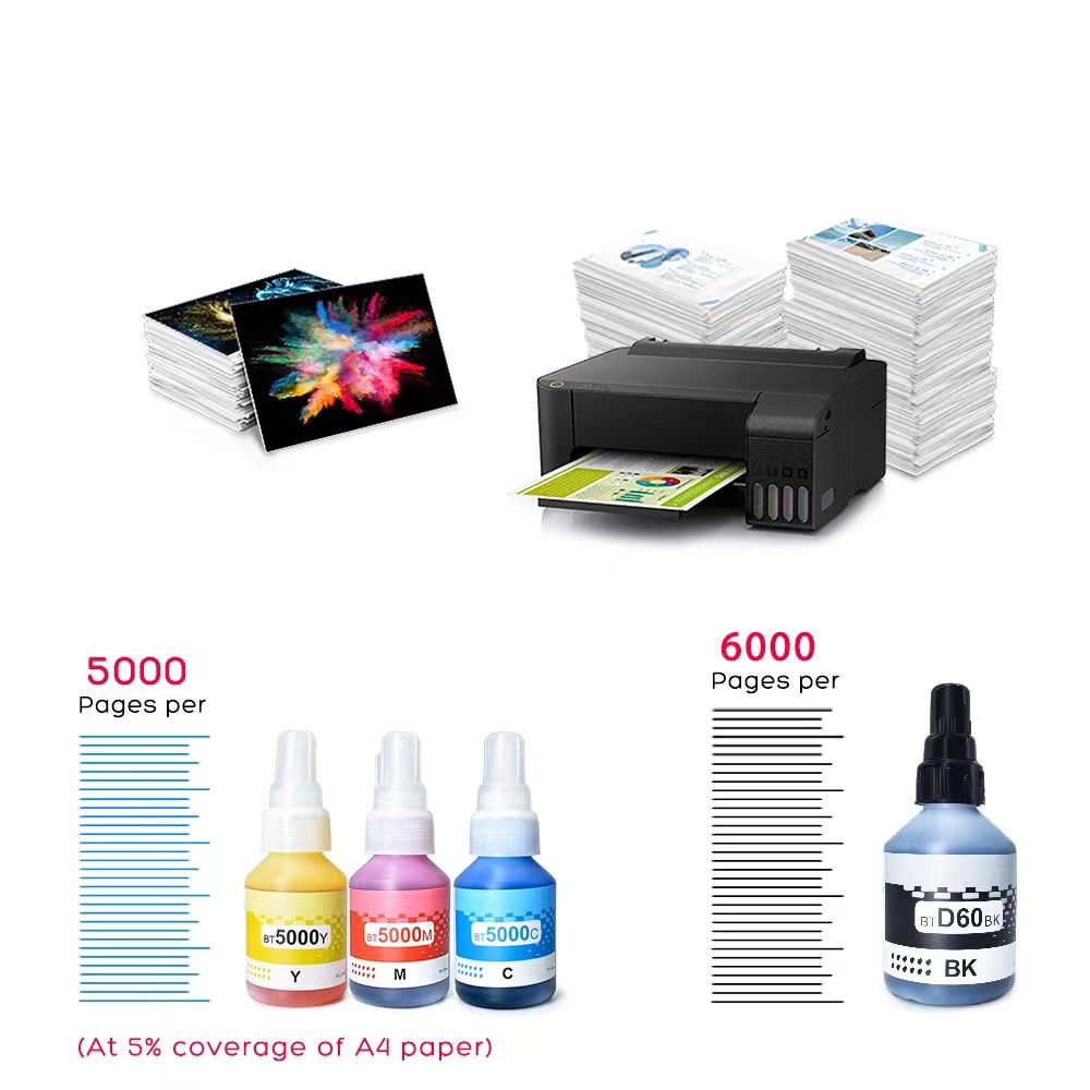 Mực in Brother dùng cho máy in phun Brother T310, T510W, T710W, T810W, T910DW, T4500DW, T4000DW - Hàng Chính Hãng