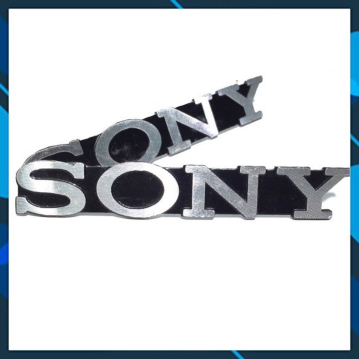 Tem logo Sony nhôm dán loa dán tivi