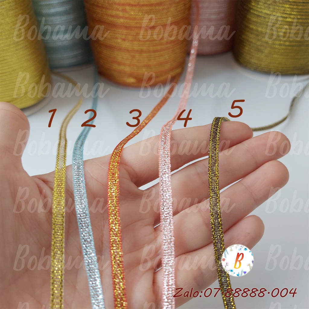 Ruy Băng Kim Tuyến kích thước 3mm cuộn 20 mét