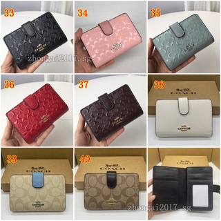 COACH Ví Nữ F53562 F0082 F6390 F25937 F53436 F3454 F87936 F11484 F23553 F39127 Ví Ví tiền xu Ví Gấp