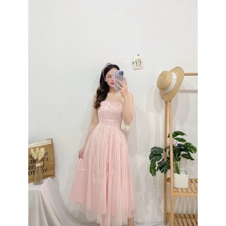 ĐẰM VÁY PHI BÓNG PHỐI REN 2 DÂY - Hình Shop Chụp Thật