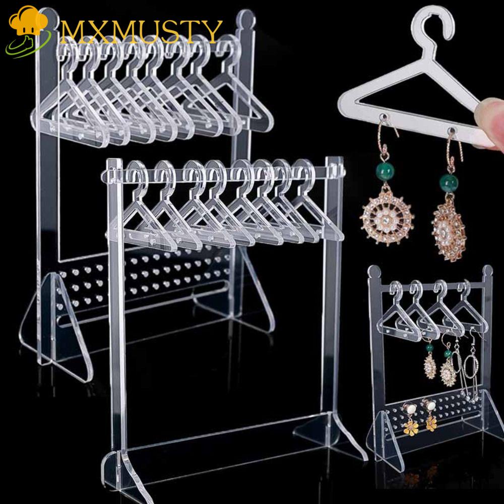 Giá Đỡ Trưng Bày Bông Tai / Trang Sức Mini Trong Suốt Độc Đáo Trang Trí Bàn Làm Việc MXMUSTY