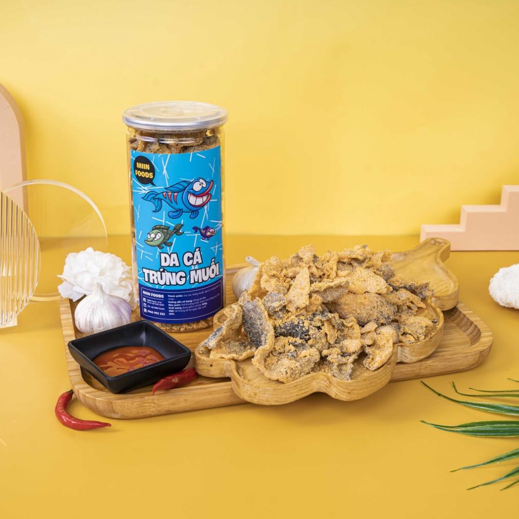 [250 gram] Da Cá Trứng Muối Miin Foods Đặc Biệt Thơm Bùi Ngọt Vị