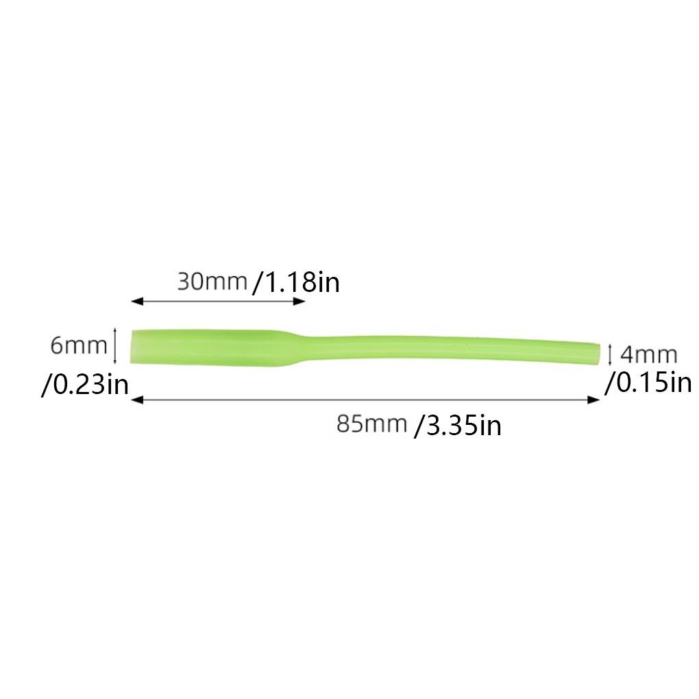 10 Ống Silicone Phát Sáng Trong Bóng Tối Chống Ăn Mòn Cho Mồi Câu Cá