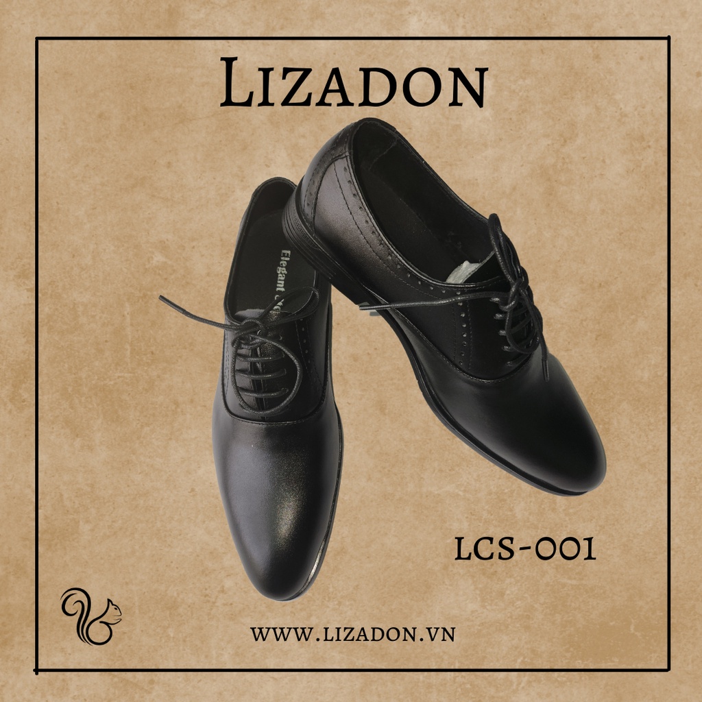 Giày Nam Oxfords Công Sở Da Bò Cao Cấp LIZADON LCS-001 - Bảo Hành 12 Tháng - Giày Tây Nam