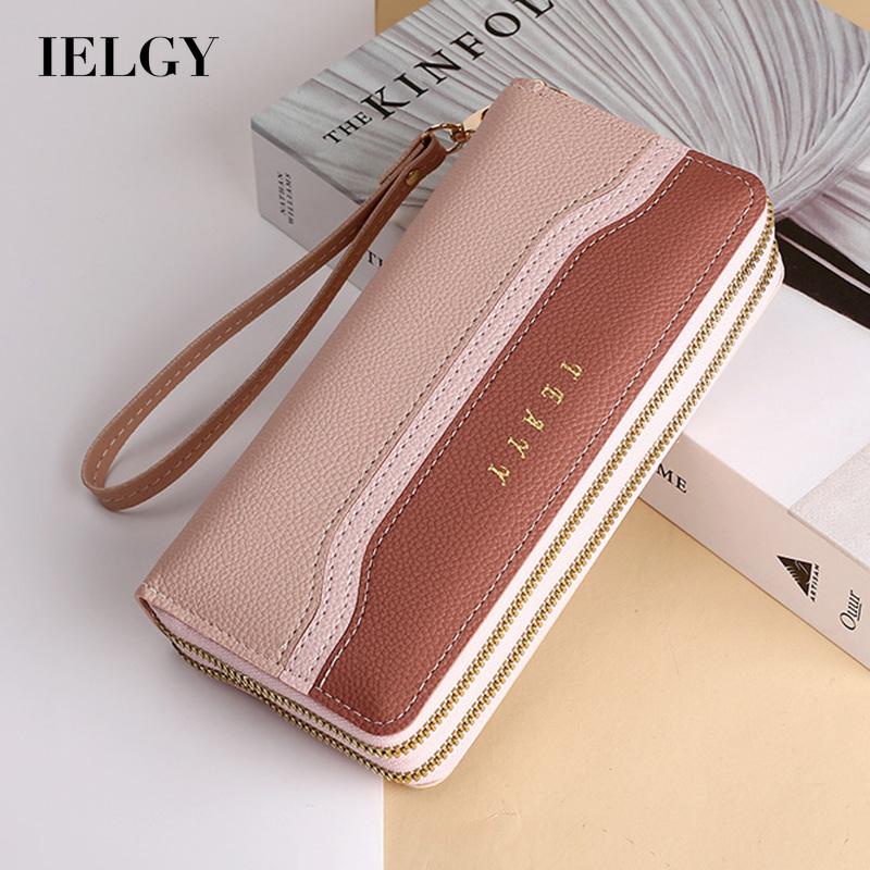IELGY Ví Dài Sức Chứa Lớn Thời Trang Theo Phong Cách Hàn Quốc Cho Nữ