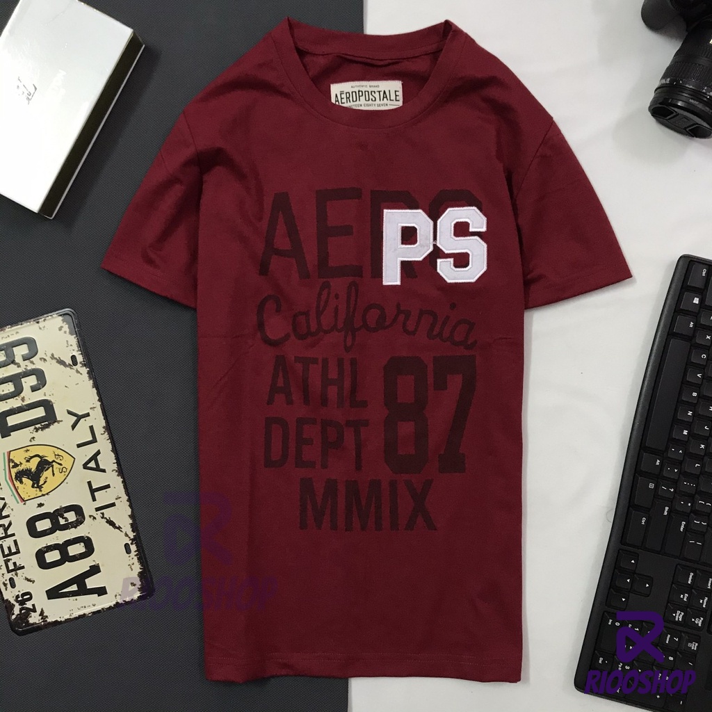 Áo cổ tròn nam, áo thun nam cotton cổ tròn họa tiết ngắn tay đẹp, cotton 100, màu trắng, xám, đỏ RIOOSHOP RTX006