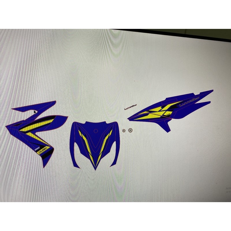 FREE SHIP + QUÀ TẶNG Tem rời xe luvias xanh vàng