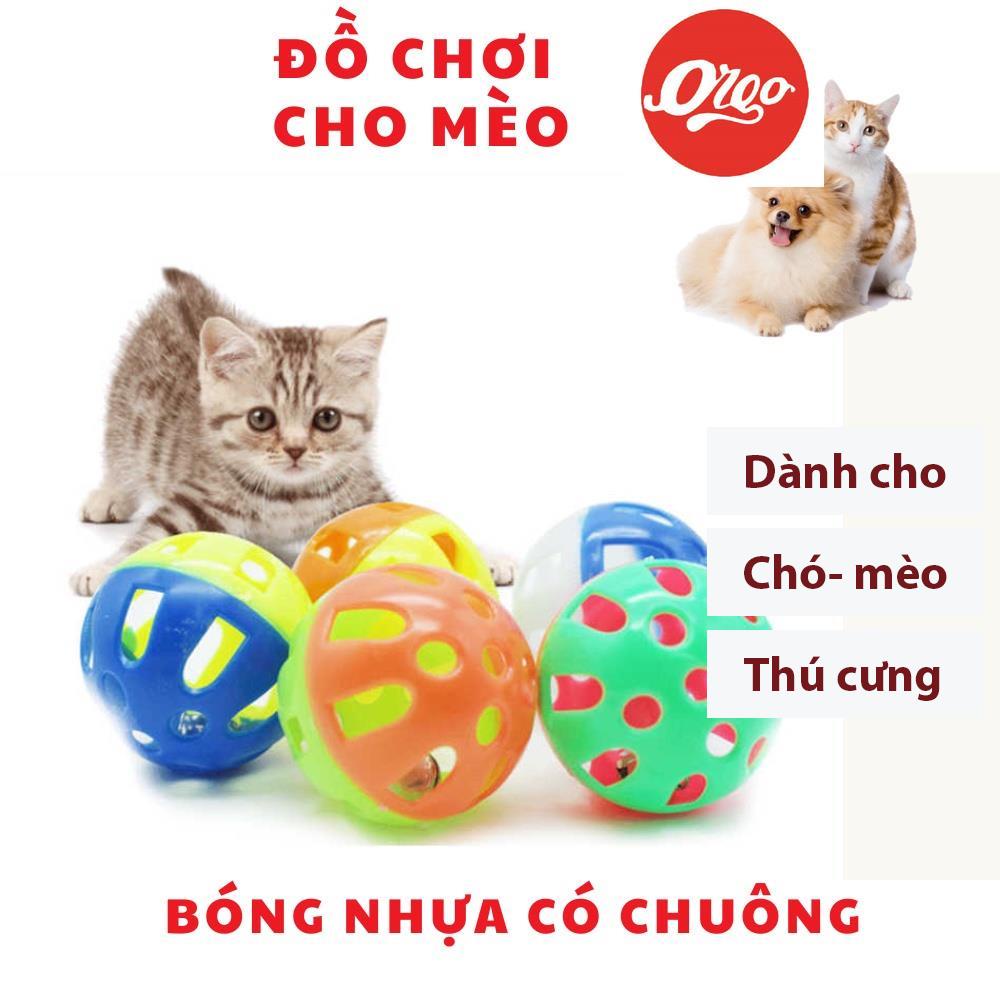 Bóng Đồ chơi cho mèo Orgo Bóng nhựa có chuông (3 size)