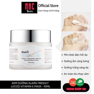 Kem dưỡng Klairs Freshly Juiced Vitamin E Mask 90ml