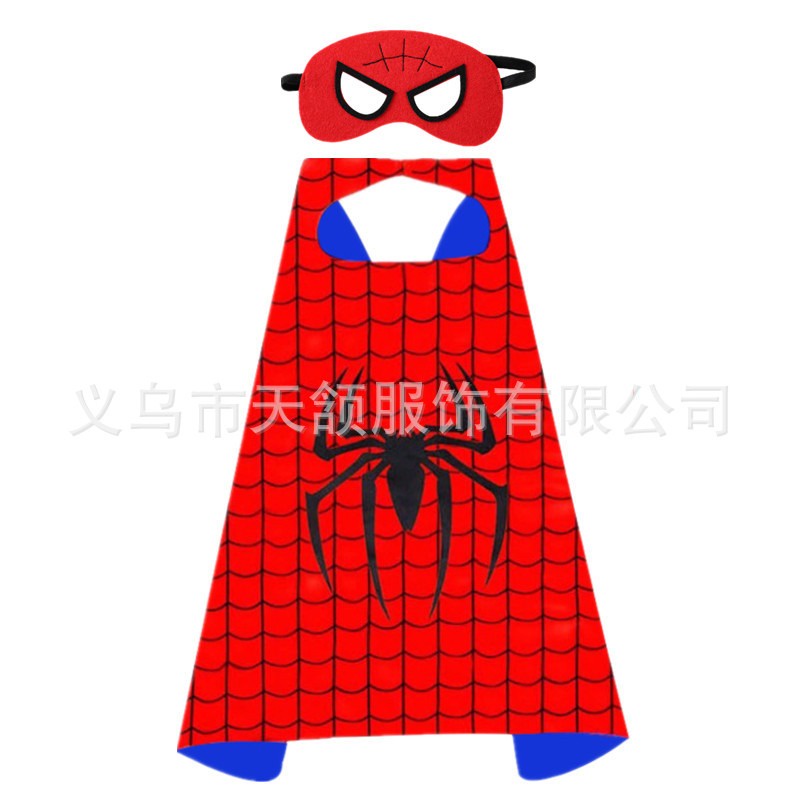 Bộ áo choàng cotton kèm mặt nạ người nhện Spiderman cho bé trai và bé gái