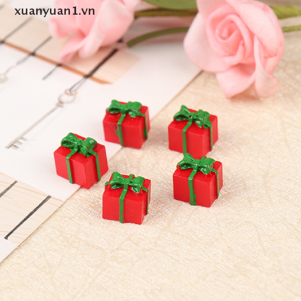 Set 5 Hộp Quà Mini 1 / 12 Dùng Để Trang Trí Nhà Búp Bê