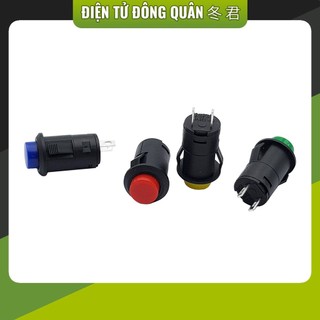 Nút nhấn tự giữ DS-425 12mm kiểu gài màu đỏ | xanh lá | vàng | xanh dương
